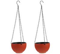 2 Pcs Fioriera Sospesa Vasi Da Appendere Cestino Di Contenitore Giardino