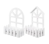 2 Pcs Fioriere Da Appendere Contenitore Per Piante Cesto Di Fiore Legno