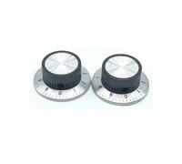 2 Pcs Foro Da 6mm Con Potenziometro A Superficie Metallica Digitale C3 Tappi Dell'interruttore A Manopola 36x15 Mm