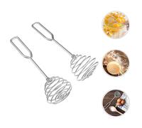 2 Pcs Frullatori Per Le Uova Frusta in Acciaio Inox Miscelatore Di