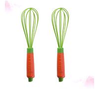 2 Pcs Frullino Per Le Uova Silicone Miscelatore Di Battitori Frusta Manuale