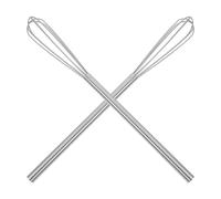 2 Pcs Frusta Acciaio Inox Sbattitore Manuale Per Uova Miscelare Il Caffè