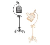 2 Pcs Gabbia Uccelli Decorativa Accessori Per La Casa in Miniatura Accessorio