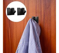 2 Pcs Ganci Metallo Appendino Bagno Appendiabiti Gancio Pieghevole