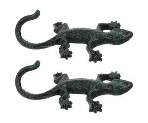 2 Pcs Ganci Per Asciugamani Rustici Decorativi Decorazione Da Parete Geco