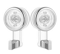 2 Pcs Ganci Per Doccia Trasparenti Grandi Ventosa Ghirlanda Gancio