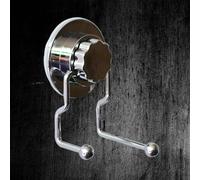 2 Pcs Gancio Con Ventosa Grucce Appendiabiti Metallo in Acciaio Inox