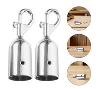 2 Pcs Gancio Corda Transenna Per Cavi Serrature Fermo Dell'estremità Della