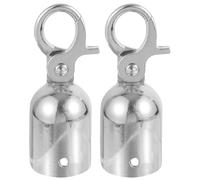 2 Pcs Gancio Per Fine Corda Fermo Dell'estremità Della Cappuccio Terminale