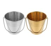 2 Pcs Ghiaccio Contenitore Cubetti Secchiello Per Il Bevande Porta Di