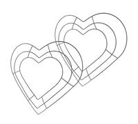 2 Pcs Ghirlande Nuziali Cornice Per Di Filo Metallico Kit Realizzare