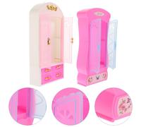2 Pcs Giocattolo Guardaroba Per Casa Delle Bambole Armadio in Miniatura