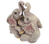 2 Pcs Giocattolo in Resina Di Elefante Amanti Figurine Elefanti Miniatura