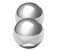 2 PCS Globo D'acciaio Cavo Guardare Le Palle Mirror Pond Decoration