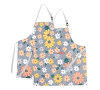 2 Pcs Grembiuli Cuoco Grembiule Sala Ristorante Con Tasche Da Barbecue