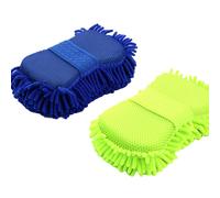2 Pcs Guanto Per La Pulizia Dell'auto Spugna Lavaggio in Tessuto Non