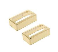 2 PCS Guitar Pickup Cover Brass Humbucker Pickup Covers Adatti La Maggior Parte Della Chitarra LP Pickup chitarra elettrica (Color : 2pcs Gold)