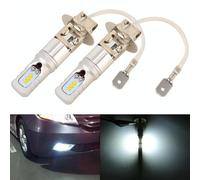 2 PCS H3 DC12V / 4.5W / 6000K / 360LM Fendinebbia a LED per auto con 6 perline l