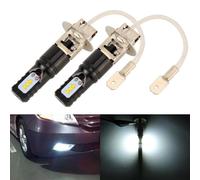 2 PCS H3 DC12V / 4.5W / 6000K / 360LM Fendinebbia a LED per auto con 6 perline l