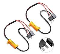 2 Pcs H7 LED Resistenza di Carico per Decoder Lampadina LED, Resistenza Anti-Sfarfallio Errore Resistenza di Carico Cablaggio, H7 LED Anti Errore