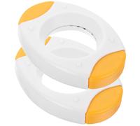 2 Pcs Hard Boiled Egg Peeler Cracker Taglia Uovo Sodo Tagliauovo