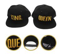 2 pcs hip-hop e regine 3d amanti ricamati coppie cappelli a scatto