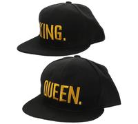 2 pcs hip-hop e regine 3d amanti ricamati coppie cappelli a scatto