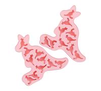2 pcs Kangaroo Forma stampo stampo stampo silicone stampo cioccolato per casa