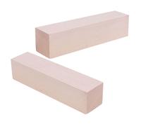2 Pcs Kit Intaglio Legno Blocchi Di Rettangolari Forniture Per Sculture
