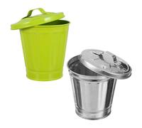 2 Pcs L'archiviazione Desktop Può Piccolo Bidone Della Spazzatura