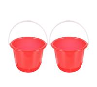 2 Pcs Lattina Di Vernice Plastica Secchio Da Pesca D'acqua Contenitore