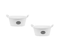 2 PCS Lavabo Per Il Viso Catino Plastica Washbasin Di Basino Lavaggio Vegetale