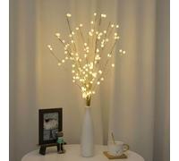 2 PCS LED illuminato ramo ramo 40 perline a LED caldo bianco di colore alimentato da batterie luci decorative ramo per vaso camera da letto ristorante caffè bar biblioteca festa foto sfondo 70cm