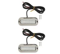 2 Pcs LED Luci per Barche, 3.5W Luce di Navigazione per Barche IP68 Impermeabile Transom Barca Subacquea Lampada Sommergibile per Canottaggio Pesca Yacht Pontoons (Luce bianca)