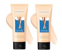 2 Pcs Leg Makeup Camouflage Cream - Waterproof Body Foundation for Varicose Veins, Tattoos & Blemishes, Long-Lasting Leg Cover Up with Natural Finish (Light brown)