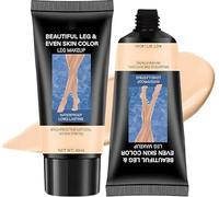 2 Pcs Leg Makeup Waterproof No Transfer, Full Coverage Body Concealer, Long Lasting Leg and Body Scar Tattoo Cover Up, Even Skin Tone, Smooth Finish, Lightweight Foundation (01# Light Color)