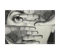 2 PCS Lina Cavalieri Artificial Linen Placemats, Washable Non-Slip Heat Resistant, Thick Place Mats Decorative Linen Fabric Table Mat,for Dining Table Kitchen Home Decor,1PCS