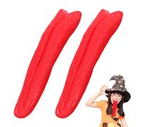 2 PCS Lingua Lunga Finta Prop Horror Oggetti Di Scena Per Cosplay