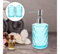 2 Pcs Liquid Soap Container Glass Dispenser Bagnoschiuma Distributore Lozioni