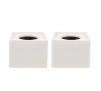 2 Pcs Logo Della Stazione Di Intervista Segni Microfono Creative Abs