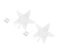 2 Pcs Luce A Stella Led Topper Dell'albero Illuminato Luci Delle Vacanze