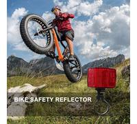 2 Pcs Luce Di Sicurezza Per Bicicletta Catarifrangente Posteriore Riflettore