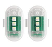 2 Pcs Luce Stroboscopica del Drone con Telecomando, 8 Colori Ricaricabile Luci di Segnalazione per il Volo Notturno per Auto Camion Moto Bici