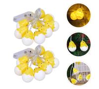 2 pcs Luci a stringa di Pasqua Luci a tema String String Lights No Battery