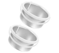 2 Pcs Macchina Ceretta Pentolino Per Cera Candele Crogiolo Di Alluminio