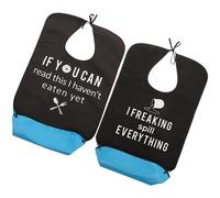 2 Pcs Mangiare Bavaglini Protettore Dell'abbigliamento Domestico