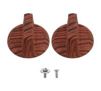 2 Pcs Manico Del Coperchio Della Pentola Con Venature Legno Pomello in