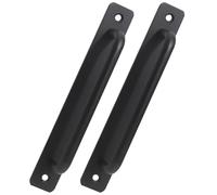 2 pcs maniglia della stalla in alluminio in lega di gate nera maniglia tiri per la porta del cabina armadio armadio del cassetto