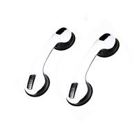 2 PCS Maniglia di sicurezza con ventosa per Doccia o Vasca da Bagno Grigio (Nero)