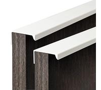 2 Pcs Maniglie Nascosto Tiretti Armadio invisibile Pomello Cassetto Manopole Da Cucina Pull tirettiera Mobili Manopola dell'armadio Della Porta per Camera Da Letto (500mm,bianco caldo)